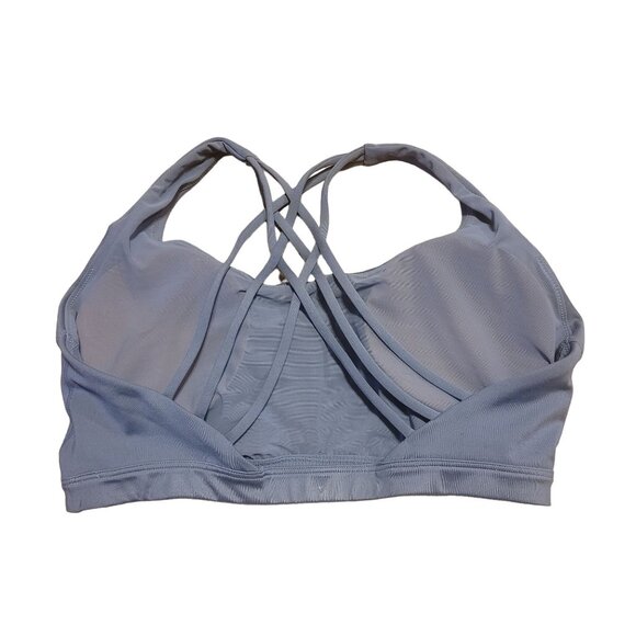 Victoria's Secret Medium DD Live On Point Sports Bra Min Support Strappy Blue - Picture 2 of 4